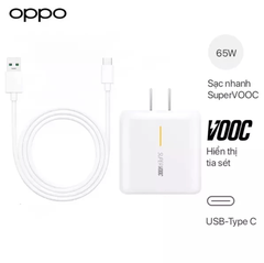 Bộ Sạc Siêu Nhanh SuperVOOC 2.0 65W Cho OPPO Find X6 / X6 Pro - Hàng Chính Hãng