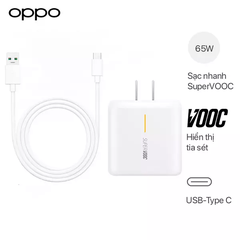 Bộ Sạc Siêu Nhanh SuperVOOC 2.0 65W Cho OPPO Find X3 - Hàng Chính Hãng