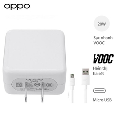 Bộ Sạc Nhanh Oppo F11/F11 Pro VOOC 3.0 20W - Cáp Micro - Hàng Chính Hãng
