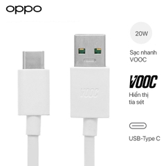 Cáp Sạc Nhanh VOOC Oppo A9/A91 - USB Type C (Xanh) - Hàng Chính Hãng