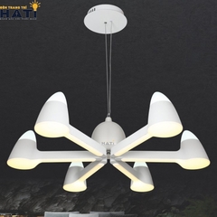 Đèn thả led 6 cánh máy bay màu trắng