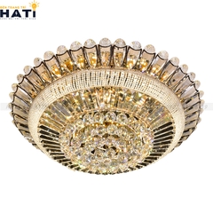 Đèn ốp trần pha lê tròn Samantha 800mm