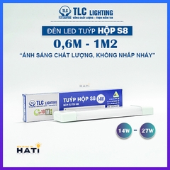 Đèn led tuýp hộp S8 TLC 0.3-0.6-1.2m