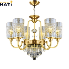 Đèn chùm đồng nguyên chất Tical 6 bóng