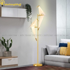 Đèn cây chim hạc 2 con