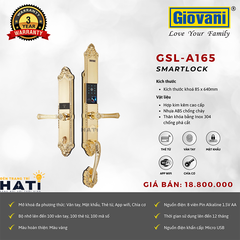 Khóa vân tay cổ điển Giovani GSL-A165 màu vàng