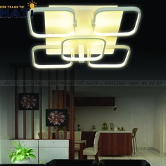 Đèn ốp trần led 5 ô vuông