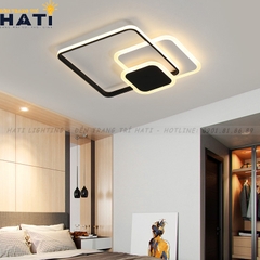 Đèn ốp trần led Akako viền đen