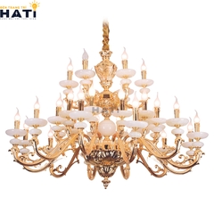 Đèn chùm đồng đá Sandri 30 bóng