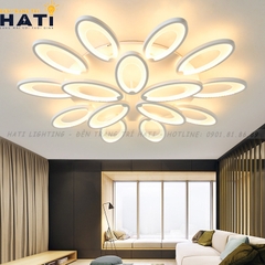 Đèn ốp trần led tai thỏ 15 cánh