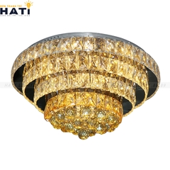 Đèn ốp trần pha lê tròn Clara
