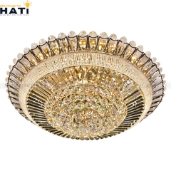 Đèn ốp trần pha lê tròn Samantha 950mm