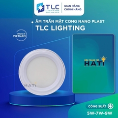 Đèn led âm trần mặt cong Nano Plast 5w-7w-9w