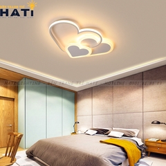 Đèn ốp trần led 3 trái tim