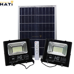 Đèn pha led năng lượng mặt trời đôi 60w+60w/100w+100w