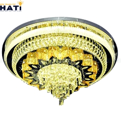 Đèn ốp trần pha lê tròn Camila