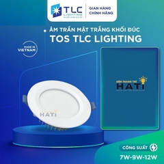 Đèn Led Âm Trần Khối Đúc TOS Mặt Trắng 7w-9w-12w