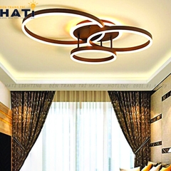 Đèn ốp trần led Ishi 3 vòng tròn