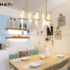 Đèn thả decor chim hạc 5