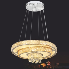 Đèn thả led mâm pha lê 3 tầng Elip