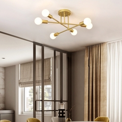 Đèn ốp decor Hasu màu vàng