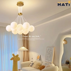 Đèn thả chùm mặt trăng 13 bóng