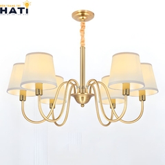 Đèn chùm đồng nguyên chất  Liable 6 bóng