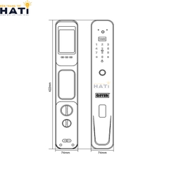 Khóa vân tay cửa gỗ Giovani GSL-231B