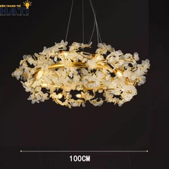 Đèn thả decor vòng nguyệt quế