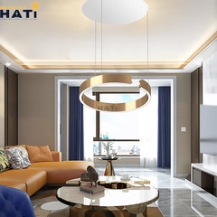 Đèn thả led xi vàng chữ C