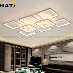 Đèn ốp trần led 6+2 ô vuông