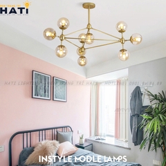 Đèn thả decor Mono thân vàng