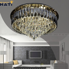 Đèn ốp trần pha lê tròn Danie