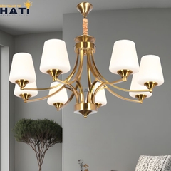 Đèn chùm tân cổ điển Nally 8 bóng