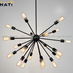 Đèn thả decor quả cầu gai