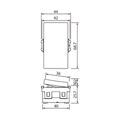 Công tắc C, 2 chiều loại lớn - WEVH5512 / WEVH5512-7