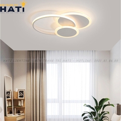 Đèn ốp trần led Kama viền trắng
