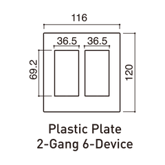 Mặt dùng cho 6 thiết bị 