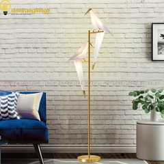 Đèn cây chim hạc 2 con