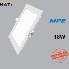 Đèn âm trần vuông siêu mỏng MPE SPL 18w ánh sáng trắng/vàng/dimmer