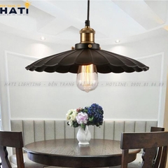 Đèn thả decor đĩa bay có vân nổi