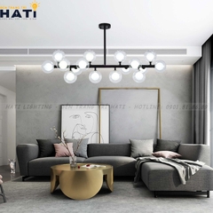 Đèn thả decor Edwin ngang 16 bóng