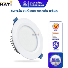 Đèn Led Âm Trần Khối Đúc TOS Mặt Trắng 7w-9w-12w