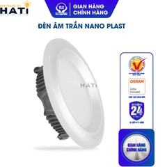 Đèn led âm trần mặt cong Nano Plast 5w-7w-9w