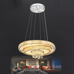 Đèn thả led mâm pha lê 3 tầng Elip