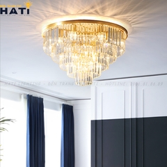 Đèn ốp trần pha lê tròn Wender