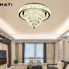 Đèn ốp trần pha lê tròn Arlan