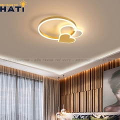 Đèn ốp trần led 2 trái tim