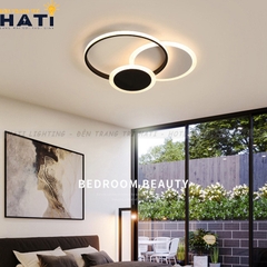 Đèn ốp trần led Kama viền đen