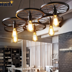 Đèn thả decor 6 bánh xe đạp